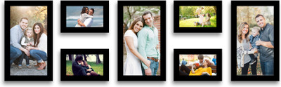 

Swadesi Stuff MDF Photo Frame(Black, 7 Photos)