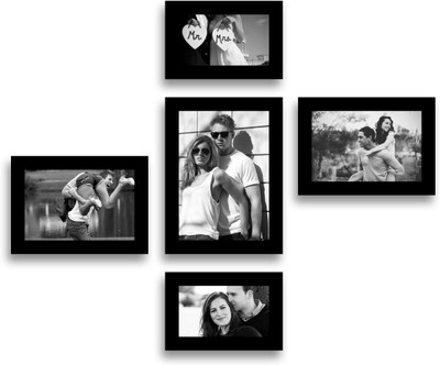 

Swadesi Stuff MDF Photo Frame(Black, 5 Photos)