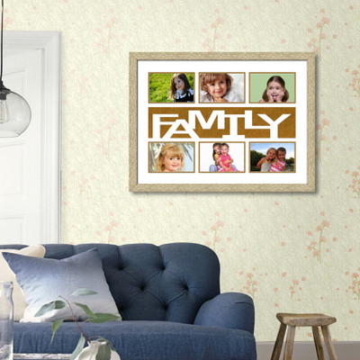 

Elegant Arts & Frames Generic Photo Frame(Beige, 6 Photos)