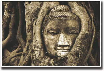 

Aabhaas Buddha Wall Poster Fine Art Print(12 inch X 18 inch, Rolled)