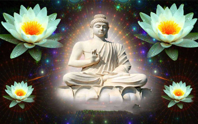 Aabhaas Buddha Wall Poster Fine Art Print(12 inch X 18 inch, Rolled)
