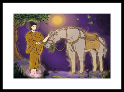 

Aabhaas Buddha Wall Poster Fine Art Print(12 inch X 18 inch, Rolled)