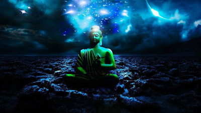 

Aabhaas Buddha Wall Poster Fine Art Print(12 inch X 18 inch, Rolled)
