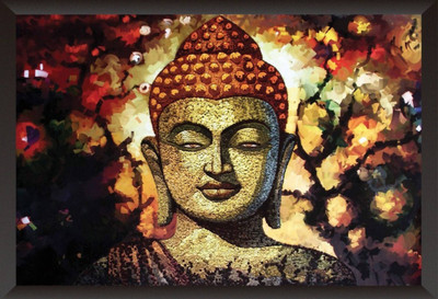

Aabhaas Buddha Wall Poster Fine Art Print(12 inch X 18 inch, Rolled)