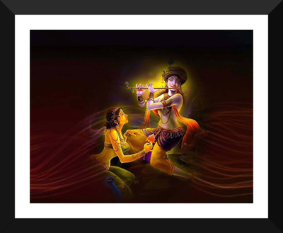 

Aabhaas Radha Krishna Wall Poster Fine Art Print(12 inch X 18 inch, Rolled)