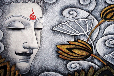 

Aabhaas Buddha Wall Poster Fine Art Print(12 inch X 18 inch, Rolled)