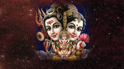 

Aabhaas Shiva Parvathi Wall Poster Fine Art Print(12 inch X 18 inch, Rolled)