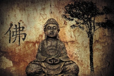 

Aabhaas Buddha Wall Poster Fine Art Print(12 inch X 18 inch, Rolled)