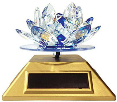 

Angels Store Solar Operated Lotus Decorative Showpiece - 5 cm(Crystal, Silver)