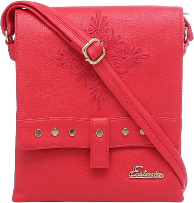 

Esbeda Women Casual Red PU Sling Bag