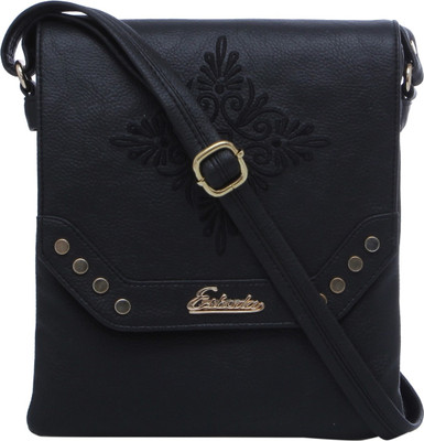 

Esbeda Women Casual Black PU Sling Bag