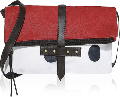 Kleio Women Casual White Canvas Sling Bag Flipkart
