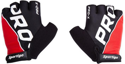

Sportigo PRO-X GYM Gloves Black/Red Gym & Fitness Gloves (, Black