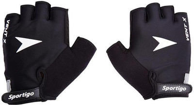 

Sportigo VENT-X GYM Gloves Black/White Gym & Fitness Gloves (L, Multicolor)