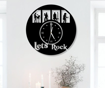 

Naveed Arts  Acrylic wall clock Sticker(Pack of 1, Black