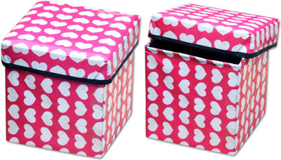 

Shreejee Pink Heart Stool DB Storage Box(Multicolor)