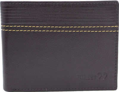 

Street 99 Men Brown Genuine Leather Wallet(6 Card Slots)