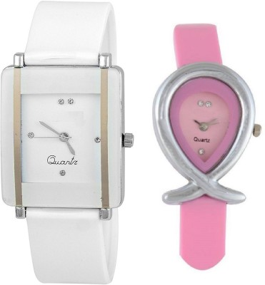 ReniSales New Latest Fashion Fancy White Pink Combo Women Watch Watch  - For Girls   Watches  (ReniSales)