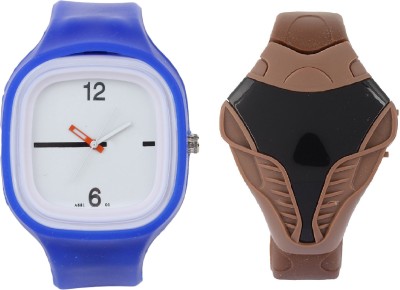 sooms BROWN COBRA DIGITAL LED BOYS WATCH WITH blue strap BIG SIZE DIAL ANALOG UNISEX Watch  - For Boys   Watches  (Sooms)