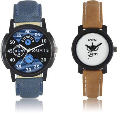 LOREM LR-02-0209 Attractive Stylish Combo Watch  - For Men & Women   Watches  (LOREM)