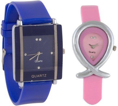 ReniSales New Latest Fashion Fancy Blue Pink Combo Women Watch Watch  - For Girls   Watches  (ReniSales)