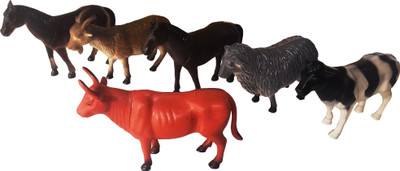 

kidoz kingdom FARM ANIMALS 6 FIGURES SET BIG(Multicolor)