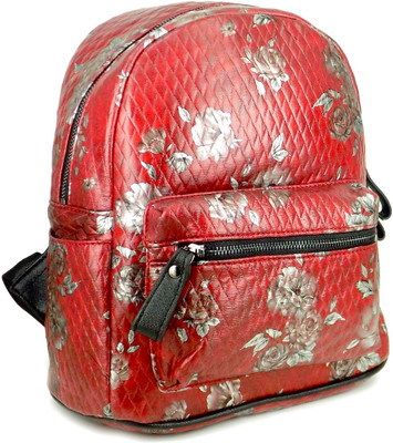 

Ripley Red Leatherette Backpack Backpack(Red, 15 L)