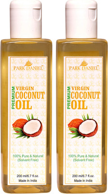 

Park Daniel Virgin Coconut Oil - Pure and Natural Combo of 2 bottles of 200 ml(400 ml)(400 ml)