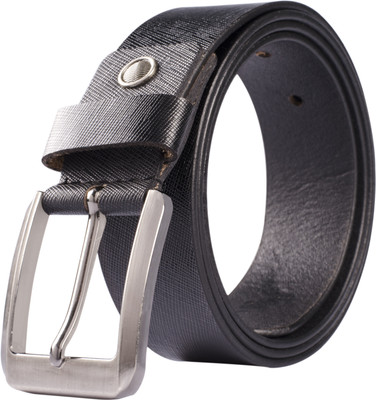 

Vener Fabica Men Black Genuine Leather Belt, Black_1
