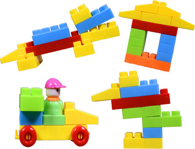 

VIVAAN Learning Blocks, Educational Toys, Building Blocks Plastic Toy Bricks, Children Puzzle Assembling Boys and Girls Toys… (Color & Style may very)(Multicolor)