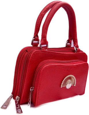 VS-YOG Casual Red, Pink Clutch, Pink;red