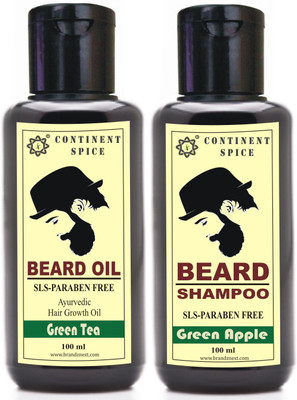 

Continent Spice Beard Growth Combo ( Oil+Shampoo) -CS682005(Set of 2)