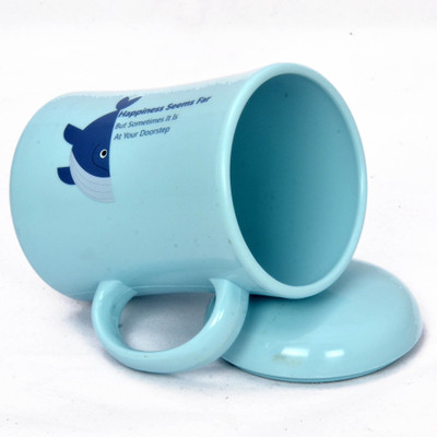 

Little Kitchen Safe Tea,Milk & Coffee Hot Double Wall Plastic Single Pc Mug Unbreakable Plastic(Blue, Pack of 1)