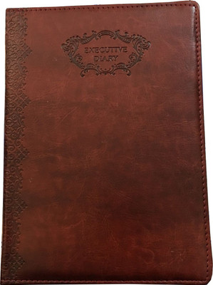 

Goonj Creations A5 Diary(executivediarybrown, Brown)