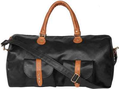 

Strutt Black and Brown Travel Duffel Bag(Brown)