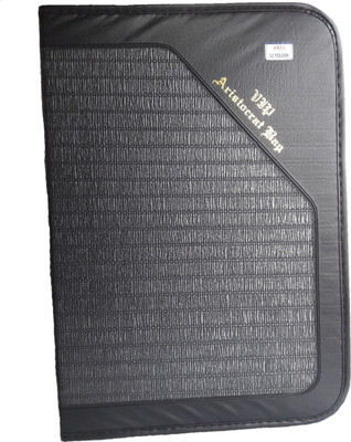 

Tlo office file Foux lather A4 size documents paper(Set Of 1, Black)