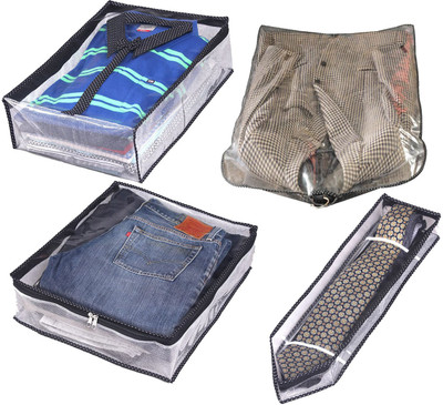 

Srajanaa Combo of Shirt Trouser, Suit, Tie Cover / Organiser SR-211(Multicolor)