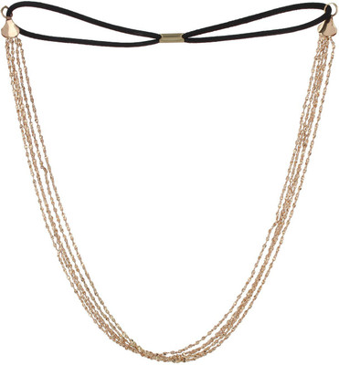 

FAYON Party Style Diva Golden Chains Fashionable Hair Chain(Gold)