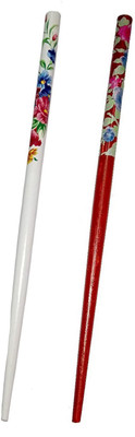 

CraftEra Wooden Stick Bun Stick(Multicolor)