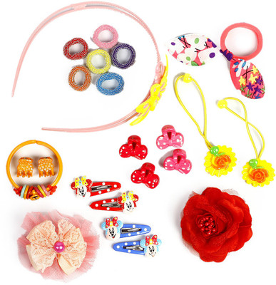 

sringhar Hair Accessories Hair Band, Hair Clip, Rubber Band, Hair Pin, Hair Accessory Set(Multicolor)