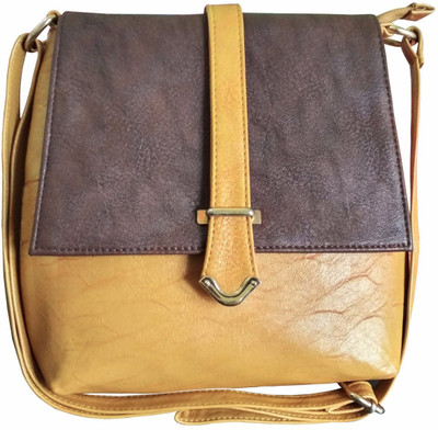 

Faslook Sling Bag(Brown, Yellow)