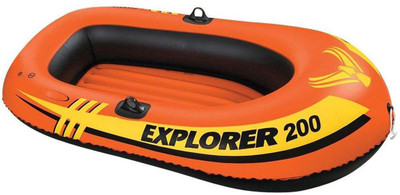 

jilani Intex Explore 200 Boat for 2Person weight capacity up to 95 Kg Inflatable Pool Accessory(Prange)