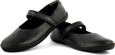 

FeetScience Girls Velcro Ballerinas(Black