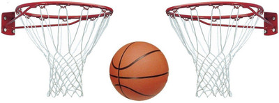 

Venom With Net, Pair of 17 mm. Basket Ball Ring, Orange Color, 1 Basketball Kit