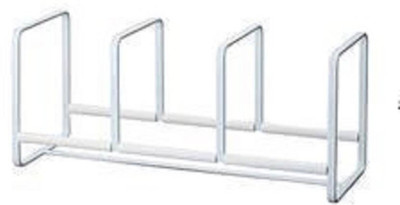 

eoan international PLATE RACK WITH THREE PARTITIONS Steel Kitchen Rack(White)