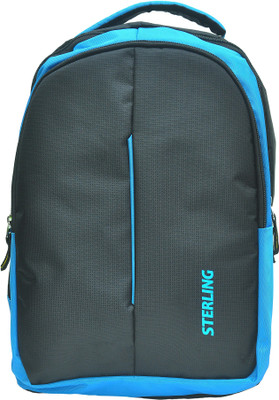 Sterling 17 inch Expandable Laptop Backpack(Black, Blue)