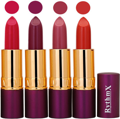 

Rythmx Mazanta,Plum,Mauvish Purple,Red Long Lasting Lisptick Set(Mazanta,Plum,Mauvish Purple,Red)
