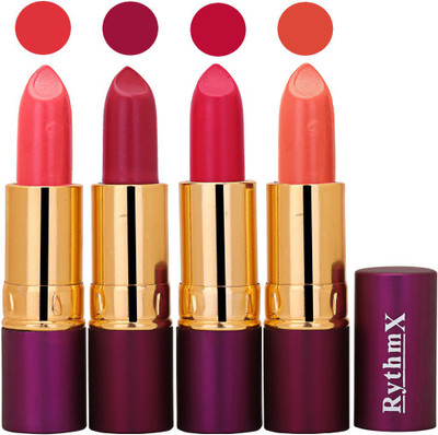 

Rythmx Neon Pink,Deep Purple,Mazanta Pink,Peach Long Lasting Lisptick Set(Neon Pink,Deep Purple,Mazanta Pink,Peach)