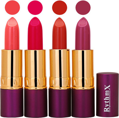 

Rythmx Pink,Hot Pink,Red,Purple Long Lasting Lisptick Set(Pink,Hot Pink,Red,Purple)