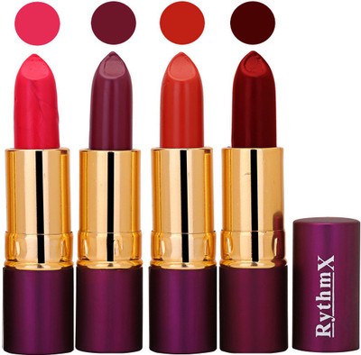 

Rythmx Neon Pink,Plum,Red,Maroon Long Lasting Lisptick Set(Neon Pink,Plum,Red,Maroon)